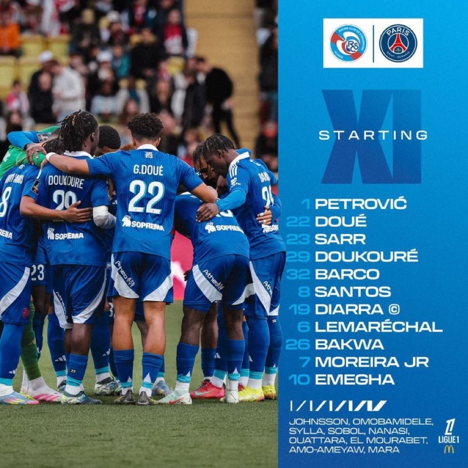 巴黎圣日耳曼客场大胜斯特拉斯堡，继续领先的简单介绍